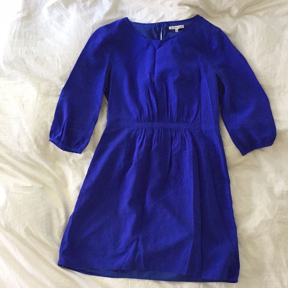 Madewell Colbalt Blue Silk Dress